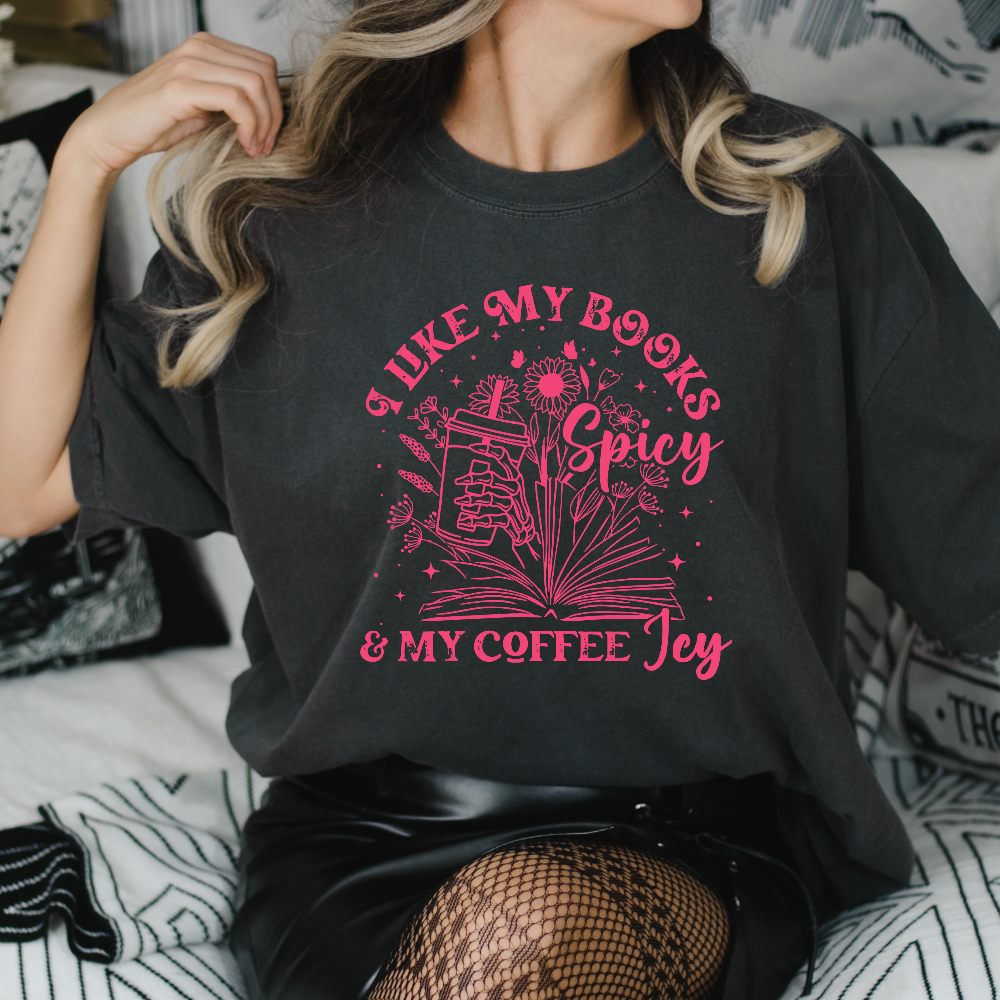 Spicy Books Icy Coffee Shirt