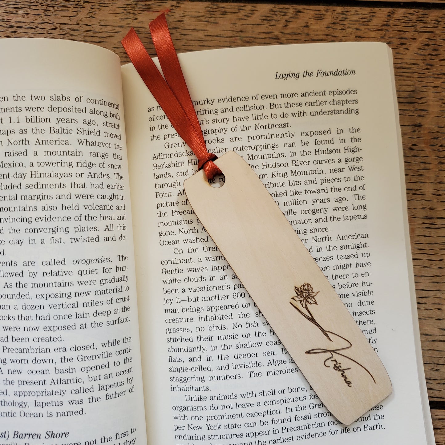 Custom Wooden Bookmark