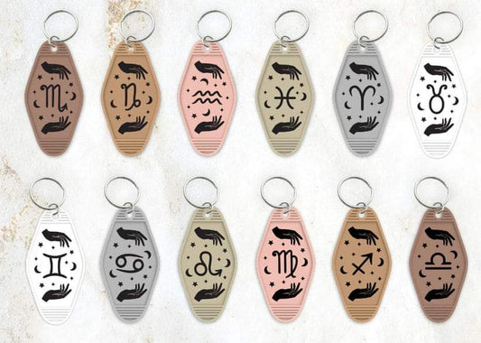 Zodiac Hotel Keychain