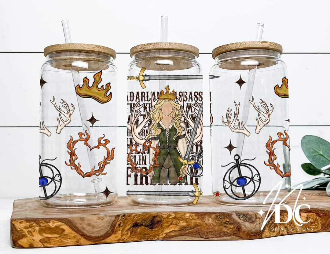 Romantasy Glass Cans (Multiple Designs)