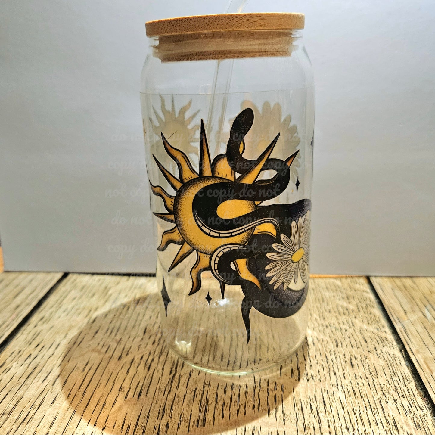 Snake Moon Glass Can