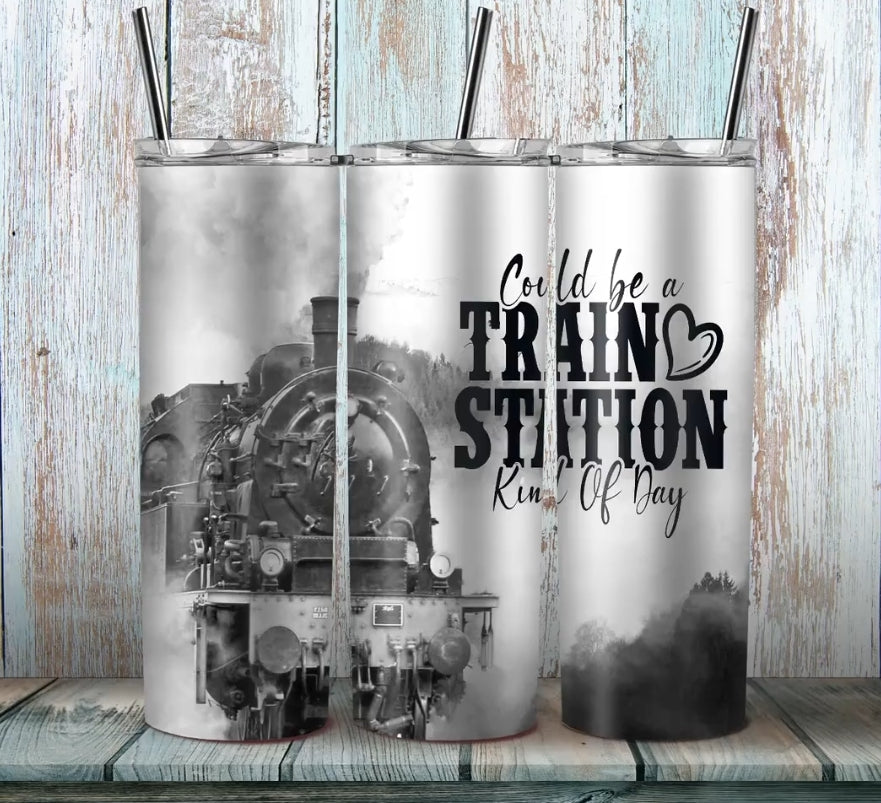 Train Station Tumbler