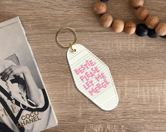 Bestie Hotel Keychain